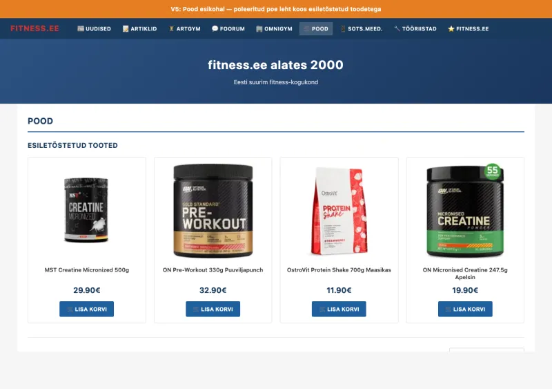 V5 Pood esikohal eelvaade